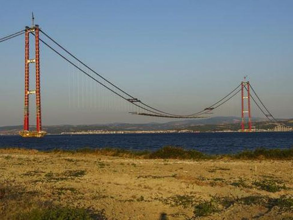 Jembatan Gantung Penghubung Eropa dan Asia di Turki Pecahkan Rekor