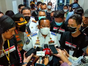 Dirjenhubdar Kemenhub Tampung Aspirasi Ojol yang Demo di Surabaya