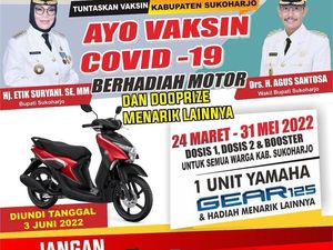 Ada Hadiah Motor Buat yang Sudah Vaksin di Sukoharjo, Cek Syaratnya di Sini