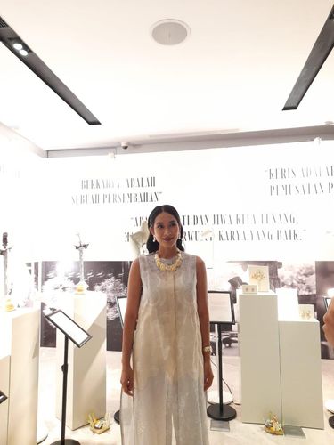 Happy Salma dalam peluncuran koleksi Pustaka Tulola: Ketenangan Jiwa