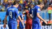 Tahun 2014, Italia juga terhenti dari fase grup. Italia kalah saing dari Uruguay dan Costa Rica (Getty Images)