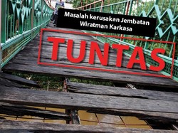 Before-After Perbaikan Kerusakan Jembatan Wiratman Karkasa, Jaksel