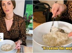Gegara Ajarkan Makan Nasi Pakai Pisau dan Garpu, Ahli Etiket Ini Dikecam Netizen