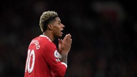 Marcus Rashford belum memberikan tanda tangan perpanjangan kontrak baru, yang akan habis pada musim panas 2023 mendatang. Rashford dikabarkan mau pergi, sudah tidak kerasan di Old Trafford (Getty Images)
