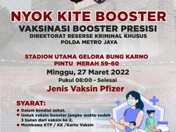 Jadi Syarat Mudik, Yuk Vaksin Booster Gratis di GBK Weekend Ini!