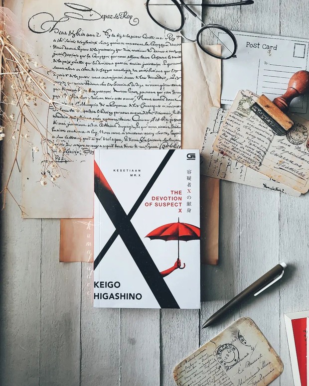 Novel Kesetiaan Mr. X yang pernah dibaca Kai EXO.