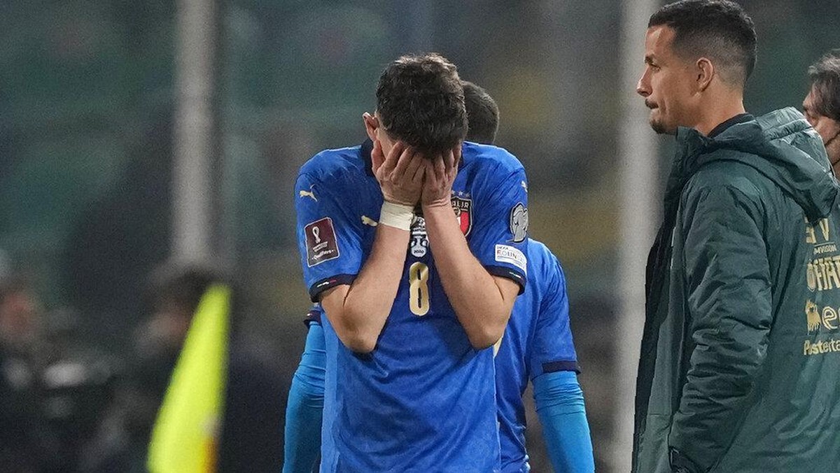Tim nasional Italia gagal ke Piala Dunia untuk kali kedua beruntun. (Foto: AP/Antonio Calanni)