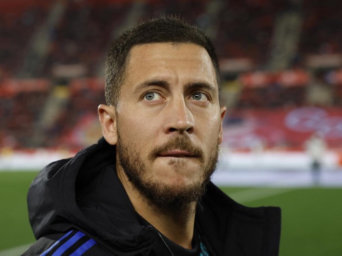 Soccer Football - LaLiga - RCD Mallorca vs Real Madrid - Visit Mallorca Stadium, Palma de Mallorca, Spain - March 14, 2022 Real Madrid's Eden Hazard before the match REUTERS/Juan Medina