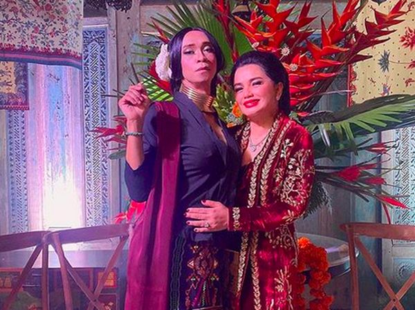 Adu Gaya Artis Berkebaya di Pesta Ultah Yanti Airlangga, Aming Curi Atensi