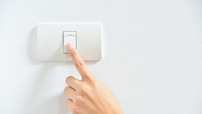 Ilustrasi saklar lampu