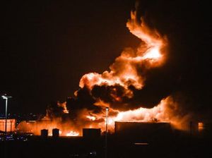 Diserang Rudal, Kilang Minyak Aramco Dekat Sirkuit Balap F1 Saudi Terbakar Diserang Rudal, Kilang Minyak Aramco Dekat Sirkuit Balap F1 Saudi Terbakar