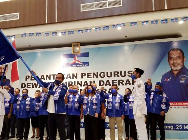 Momen Pelantikan DPD Partai Demokrat Papua Barat