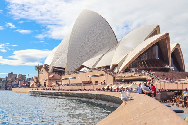 Potret  Opera Sydney di Australia.