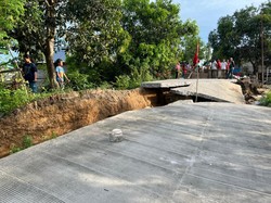 Tanah Amblas- Jalan Terputus, Warga Desa Kampale Sidrap Diminta Mengungsi