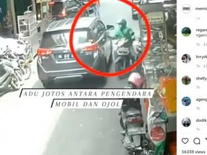 Duh, Viral Sopir Adu Jotos dengan Pemotor Gegara Jalan Mepet