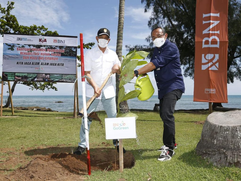 Go Green, BNI Rehabilitasi Hutan Pesisir Anyer & Hulu DAS Citarum Go Green, BNI Rehabilitasi Hutan Pesisir Anyer & Hulu DAS Citarum