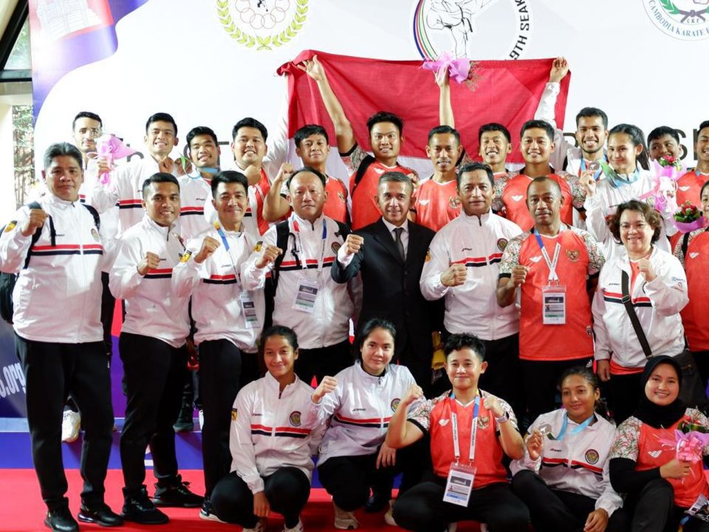 Atlet Indonesia Sabet 4 Emas di Kejuaraan Karate se-ASEAN