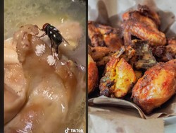 Jijik! Masak Ayam Goreng Malah Dihinggapi Lalat yang Bertelur