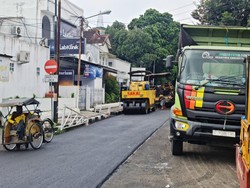 Jalan Butut Menuju Objek Wisata Darajat Garut Akhirnya Diperbaiki
