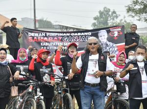 Dukung Ganjar, Komunitas Gowes di Banten Gelar Deklarasi-Bagi Sembako