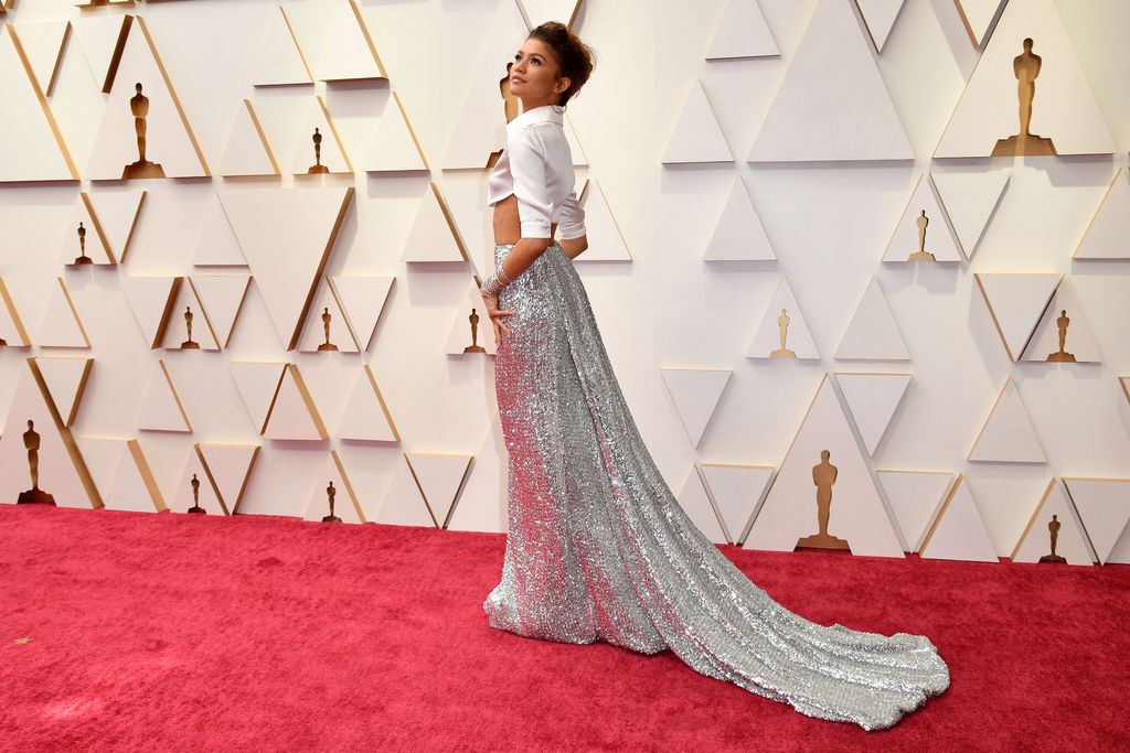 US actress Zendaya attends the 94th Oscars at the Dolby Theatre in Hollywood, California on March 27, 2022. (Photo by ANGELA  WEISS / AFP) (Photo by ANGELA  WEISS/AFP via Getty Images)