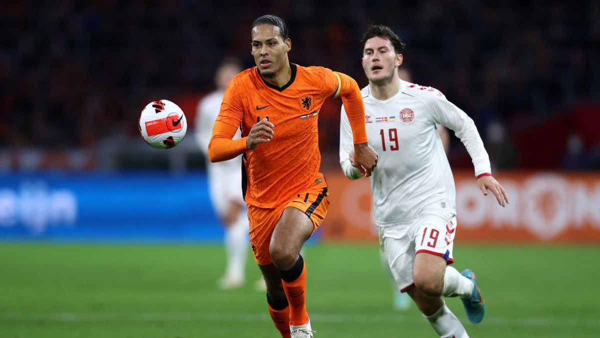 Belanda saat menghadapi Denmark. Foto: Getty Images/Dean Mouhtaropoulos