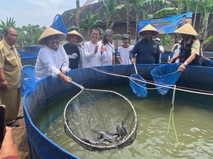 Gus Sadad Berkomitmen Bela Wong Cilik Saat Ikut Panen Lele di Pasuruan