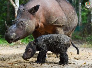 Rosa Lahirkan Anak Betina, Badak Sumatera TN Way Kambas Jadi 8 Ekor Rosa Lahirkan Anak Betina, Badak Sumatera TN Way Kambas Jadi 8 Ekor