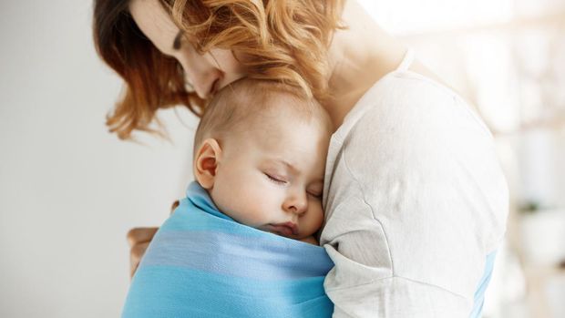 ilustrasi ibu dan bayi