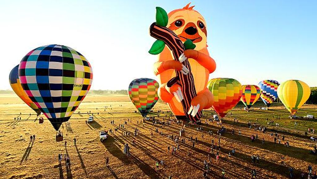 Kungkang Raksasa Meriahkan Festival Balon Udara di Australia