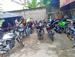 Puluhan Motor Knalpot Brong Diamankan di Kawasan Wisata Kediri