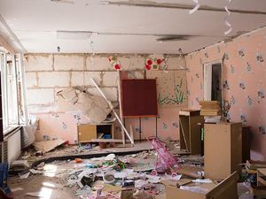 TK di Ukraina Ini Dulunya Penuh Keceriaan, Kini Hancur Berantakan