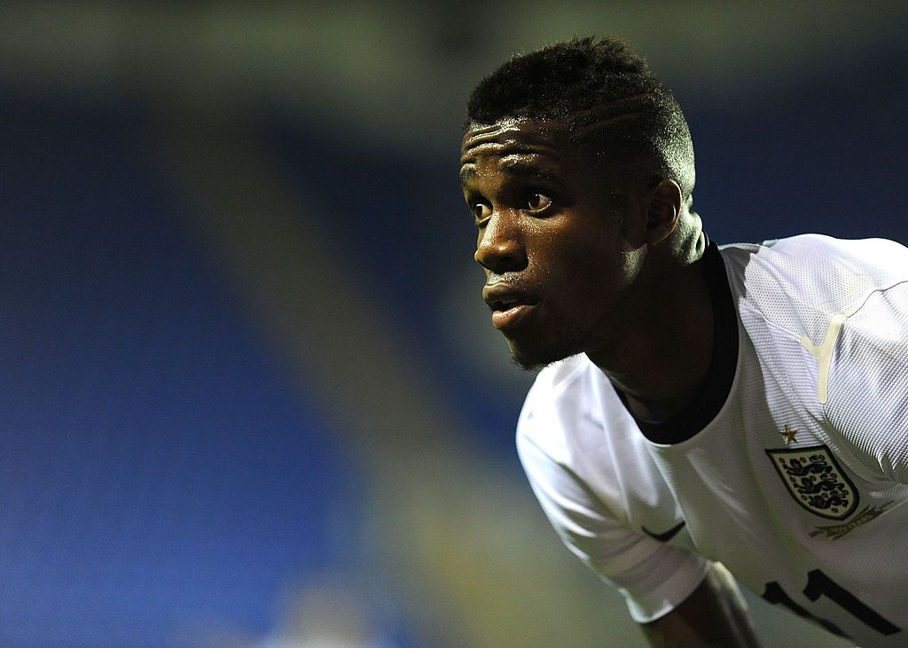 READING, ENGLAND - SEPTEMBER 05: Wilfried Zaha of England looks on during the 2015 UEFA European U21 Championships Qualifier between England U21 and Moldova U21 at The Madejski Stadium on September 05, 2013 in Reading, England, (Photo by Charlie Crowhurst/Getty Images)