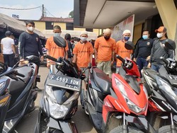 4 Pelaku Curanmor di Depok Dibekuk, 25 Motor Bakal Dikembalikan ke Korban