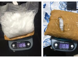 Satpam Pesantren Nyambi Bandar di Rohil Dibekuk, 1 Kg Sabu Disita