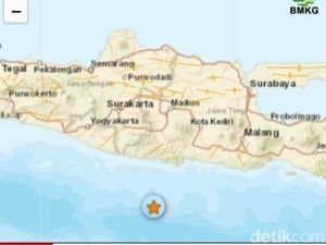 Gempa M 3,4 Guncang Pacitan