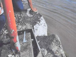 Jembatan Mahakam Samarinda Retak Usai Ditabrak 2 Kapal Ponton