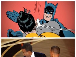Usai Will Smith Tampar Chris Rock, Muncul Meme Batman vs Robin