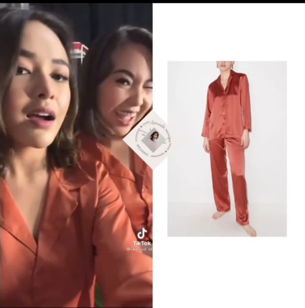 Piyama Amanda Manopo/Foto: Instagram.com/Amandamanopo.wearing Piyama Amanda Manopo