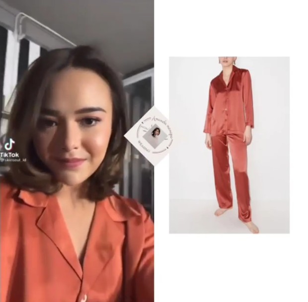 Piyama Amanda Manopo/Foto: Instagram.com/Amandamanopo.wearing Piyama Amanda Manopo