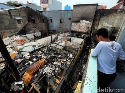 Potret Permukiman Padat di Tambora Usai Terbakar Hebat