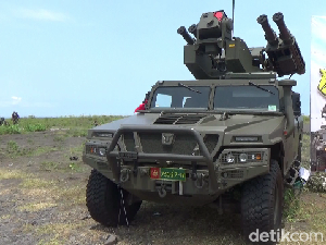 Snapshot: Rudal Arhanud TNI AD Hancurkan Pesawat Musuh di Lumajang