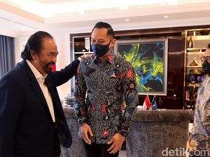 Perlakuan Berbeda Surya Paloh ke AHY dan Airlangga