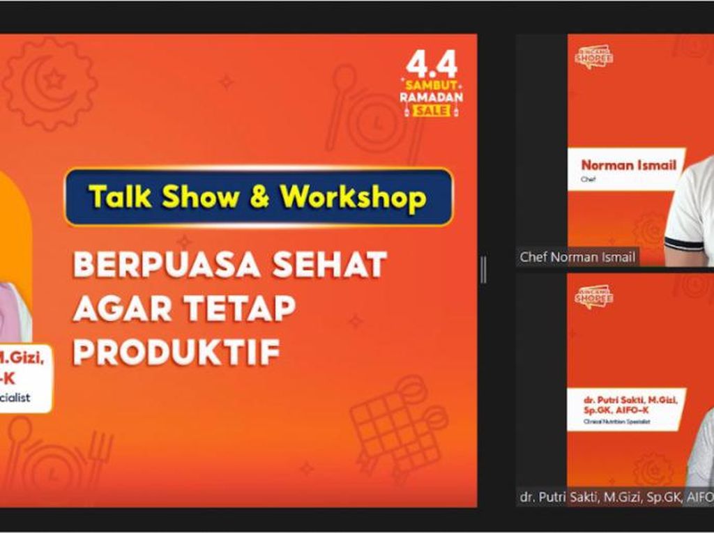 BincangShopee 4.4 Bagikan Tips Berpuasa Sehat Agar Tetap Produktif BincangShopee 4.4 Bagikan Tips Berpuasa Sehat Agar Tetap Produktif