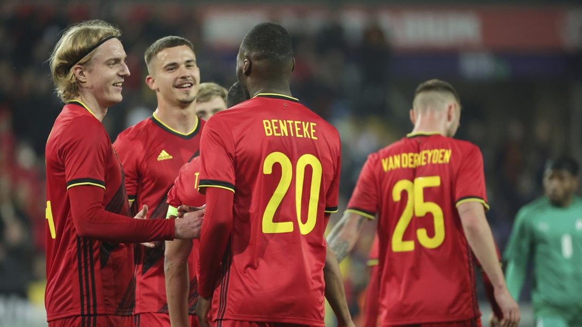 Belgia kalahkan Burkina Faso 3-0. (Foto: AP/Olivier Matthys)