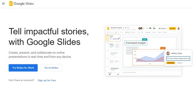 Google slides/Foto: google.com Google slides/Foto: google.com