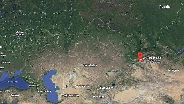 Pegunungan Altai (tangkapan Layar Google)