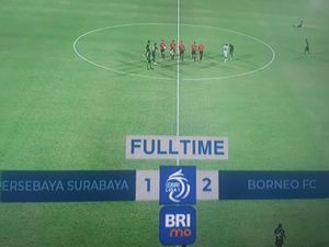 Kalah 1-2 Oleh Borneo FC, Persebaya Digeser Arema FC