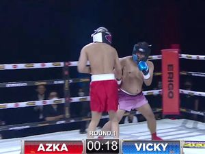 Pukulan Azka Corbuzier yang Bikin Vicky Prasetyo KO