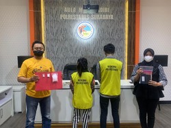 Polisi Amankan Pasangan Kumpul Kebo yang Edarkan Sabu di Surabaya